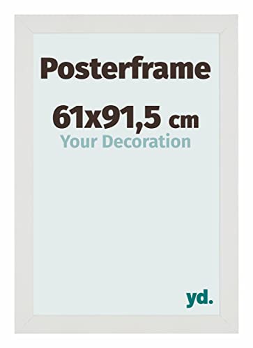 yd. Your Decoration - Bilderrahmen 61x91.5 cm - Weiß Matt - Posterrahmen aus Holz mit Acrylglas - Antireflex - 61x91.5 Rahmen - Parma yd. Your Decoration - Bilderrahmen 61x91.5 cm - Weiß Matt - Posterrahmen aus Holz mit Acrylglas - Antireflex - 61x91.5 Rahmen - Parma von yd.