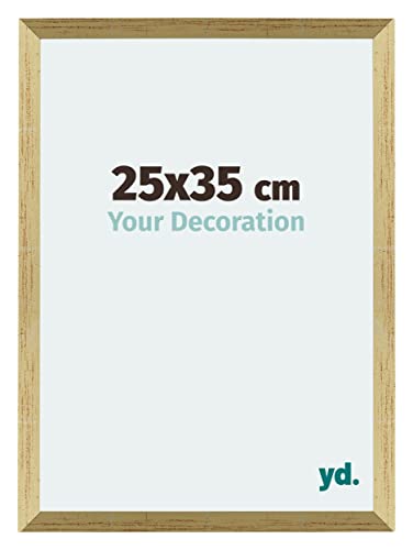 yd. Your Decoration - Puzzlerahmen 25x35 cm - Goldglanz - Puzzlerahmen 500-1000 Teile - Holz Bilderrahmen - Mura von yd.