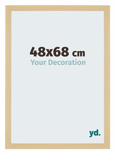 yd. Your Decoration - Puzzlerahmen 48x68 cm - Ahorn Dekor - Puzzlerahmen 500-1000 Teile - Holz Bilderrahmen - Mura von yd.