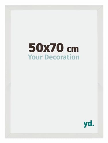 yd. Your Decoration - Puzzlerahmen 50x70 cm - Weiss Matt - Puzzlerahmen 500-1000 Teile - Holz Bilderrahmen - Mura von yd.