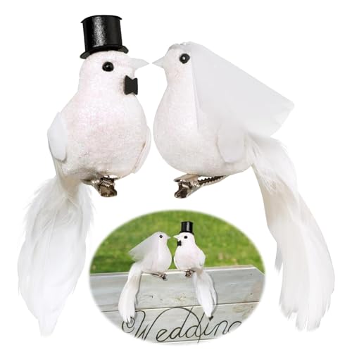 yeemeen 2paar Weiße Tauben Taubenpaar Hochzeit Deko Künstliche Tauben Hochzeitspaar Strauß Tauben Gefälschte Tauben Hochzeitstaubenpaar Dekovögel Für Handwerk Hochzeit Weihnachtsbaum Ornamente yeemeen 2paar Weiße Tauben Taubenpaar Hochzeit Deko Künstliche Tauben Hochzeitspaar Strauß Tauben Gefälschte Tauben Hochzeitstaubenpaar Dekovögel Für Handwerk Hochzeit Weihnachtsbaum Ornamente von yeemeen
