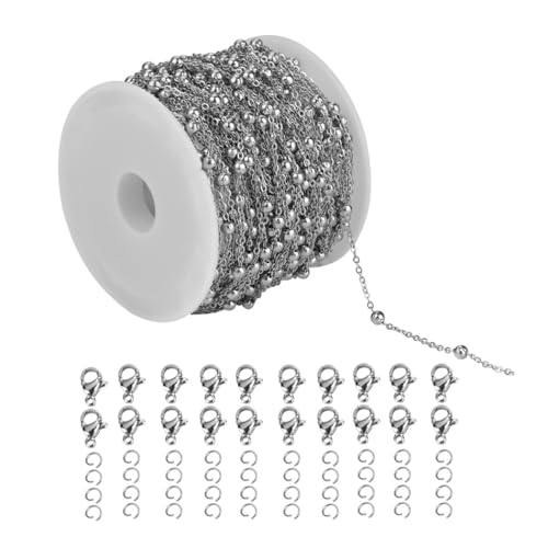 100 cm lange Schmuckkette mit Verschlüssen und Biegeringen: DIY-Kabelgliederketten-Set 100 cm lange Schmuckkette mit Verschlüssen und Biegeringen: DIY-Kabelgliederketten-Set von yeeplant