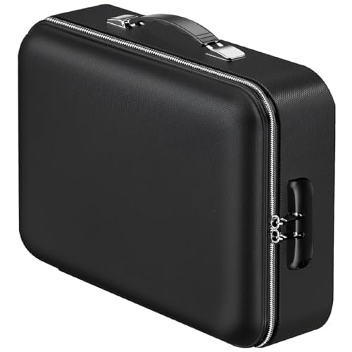 Feuerfester und wasserdichter Dokumenten-Organizer, schwarze Hartschale mit Schloss, 38,1 x 28,9 x 12,7 cm Feuerfester und wasserdichter Dokumenten-Organizer, schwarze Hartschale mit Schloss, 38,1 x 28,9 x 12,7 cm von yeeplant