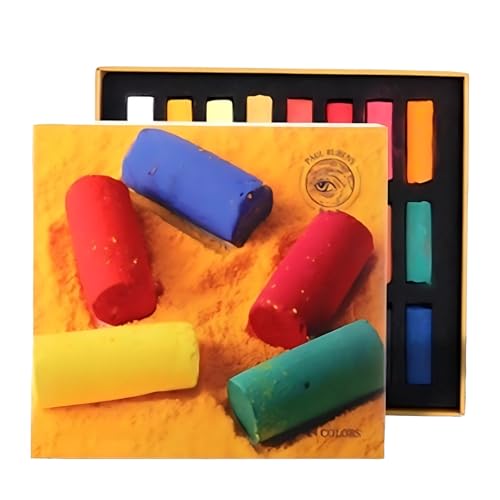 Pastellkreide, weich, für Künstler, 24 Farben, professionelle Bastelarbeiten, Pastellfarben, handgefertigt, Zeichnungsdetails und große Fläche für ideale, einfache Lagerung und Transport, für tragbare Pastellkreide, weich, für Künstler, 24 Farben, professionelle Bastelarbeiten, Pastellfarben, handgefertigt, Zeichnungsdetails und große Fläche für ideale, einfache Lagerung und Transport, für tragbare von yeeplant