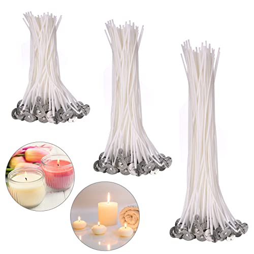 YeeStone Kerzendocht 150 Stück Kerzendochte Kerzen Dochte Candle Wick in 3 Verschiedenen Größen - für die Kerzenherstellung, Kerze DIY (90 mm,150 mm and 200 mm) von yeestone