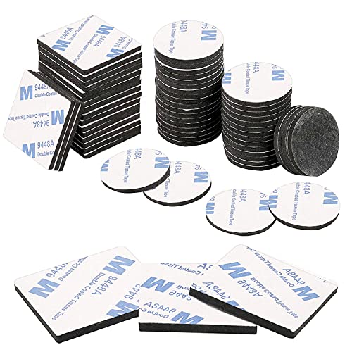 yeestone Doppelseitige Klebepads, 40 cm, strapazierfähige Klebepads, 60 Stück starke Schaumstoffpads, Montagepads, Klebeband für Bilderlampenhaken und kleine Gegenstände, quadratisch, rund yeestone Doppelseitige Klebepads, 40 cm, strapazierfähige Klebepads, 60 Stück starke Schaumstoffpads, Montagepads, Klebeband für Bilderlampenhaken und kleine Gegenstände, quadratisch, rund von yeestone