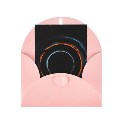 Geheimnisvolle kosmische schwarze Löcher, Blanko-Grußkarten, Dankeskarten und Umschläge, 10,2 x 15,2 cm, für Hochzeit, Babyparty, Party. von yefan