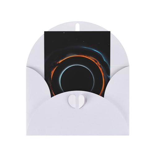 Geheimnisvolle kosmische schwarze Löcher, Blanko-Grußkarten, Dankeskarten und Umschläge, 10,2 x 15,2 cm, für Hochzeit, Babyparty, Party. von yefan