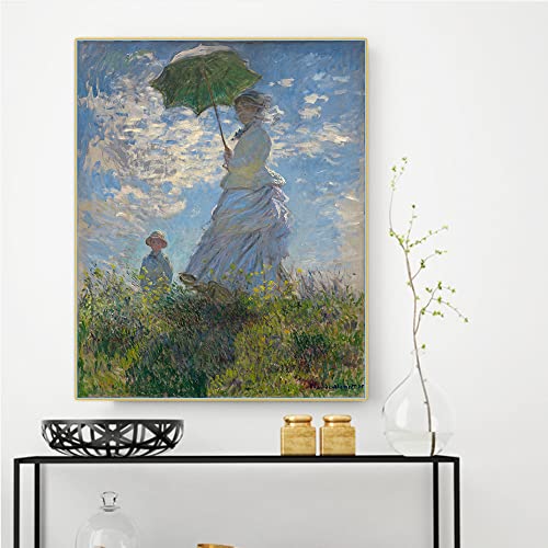 Malen nach Zahlen für Erwachsene, Claude Monet, Frau mit Sonnenschirm, Madame Monet und ihr Sohn, Malset für Erwachsene, Leinwand, Geschenke, Kunsthandwerk für Heimdekoration Malen nach Zahlen für Erwachsene, Claude Monet, Frau mit Sonnenschirm, Madame Monet und ihr Sohn, Malset für Erwachsene, Leinwand, Geschenke, Kunsthandwerk für Heimdekoration von yhyjyzzjy