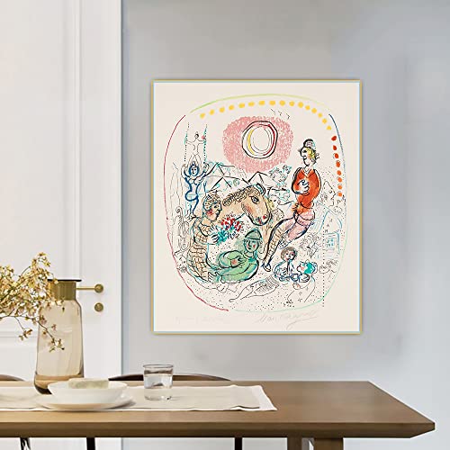 Malen nach Zahlen für Erwachsene, Marc Chagall, Harlekin-Spiel, Malen-nach-Zahlen-Set für Erwachsene auf Leinwand Malen nach Zahlen für Erwachsene, Marc Chagall, Harlekin-Spiel, Malen-nach-Zahlen-Set für Erwachsene auf Leinwand von yhyjyzzjy
