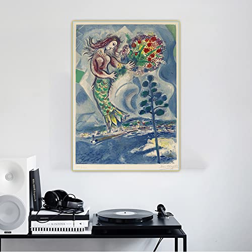 Malen nach Zahlen für Erwachsene, Marc Chagall, Meerjungfrauenkiefer, Malen-nach-Zahlen-Set für Erwachsene auf Leinwand Malen nach Zahlen für Erwachsene, Marc Chagall, Meerjungfrauenkiefer, Malen-nach-Zahlen-Set für Erwachsene auf Leinwand von yhyjyzzjy