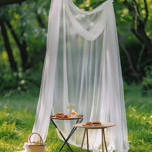 Weißer Tüllstoff 10mx 160cm Breite Soft Tüllstoff Tüll Stoffe Zum Nähen Netzstoff Dekostoff Drapierstoff Für Arbor Hochzeit Vorhang Hochzeitsbogen Freihanddeko Torbogen Zeremonie Kleid Schleier von yihaile