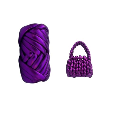 Gurtband für Häkeltaschen, grobes Baumwollgarn, metallisch, röhrenförmig, grob, für Taschen, Körbe, Teppiche, DIY Handwerk Gurtband für Häkeltaschen, grobes Baumwollgarn, metallisch, röhrenförmig, grob, für Taschen, Körbe, Teppiche, DIY Handwerk von yikkiykk