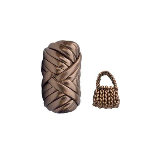 Gurtband für Häkeltaschen, grobes Baumwollgarn, metallisch, röhrenförmig, grob, für Taschen, Körbe, Teppiche, DIY Handwerk Gurtband für Häkeltaschen, grobes Baumwollgarn, metallisch, röhrenförmig, grob, für Taschen, Körbe, Teppiche, DIY Handwerk von yikkiykk