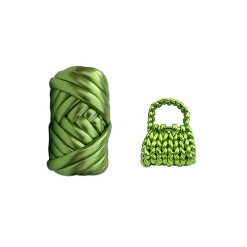 Gurtband für Häkeltaschen, grobes Baumwollgarn, metallisch, röhrenförmig, grob, für Taschen, Körbe, Teppiche, DIY Handwerk Gurtband für Häkeltaschen, grobes Baumwollgarn, metallisch, röhrenförmig, grob, für Taschen, Körbe, Teppiche, DIY Handwerk von yikkiykk