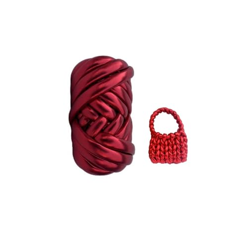 Gurtband für Häkeltaschen, grobes Baumwollgarn, metallisch, röhrenförmig, grob, für Taschen, Körbe, Teppiche, DIY Handwerk Gurtband für Häkeltaschen, grobes Baumwollgarn, metallisch, röhrenförmig, grob, für Taschen, Körbe, Teppiche, DIY Handwerk von yikkiykk