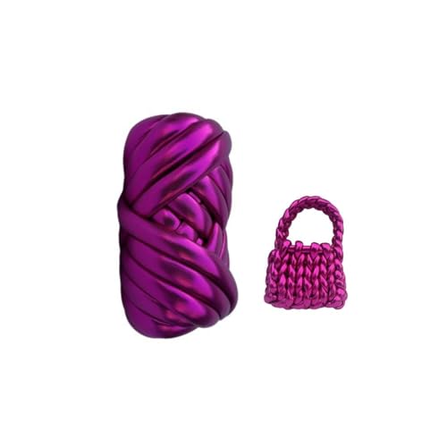 Gurtband für Häkeltaschen, grobes Baumwollgarn, metallisch, röhrenförmig, grob, für Taschen, Körbe, Teppiche, DIY Handwerk Gurtband für Häkeltaschen, grobes Baumwollgarn, metallisch, röhrenförmig, grob, für Taschen, Körbe, Teppiche, DIY Handwerk von yikkiykk