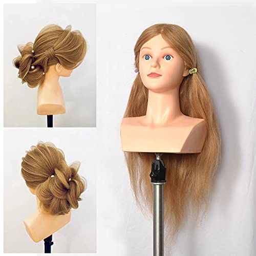 yiliusu Trainingsköpfe für Friseure Übungskopf 100% Echthaar Friseurkopf Friseursalon Puppenkopf Schminkkopf Friseur mannequin kopf yiliusu Trainingsköpfe für Friseure Übungskopf 100% Echthaar Friseurkopf Friseursalon Puppenkopf Schminkkopf Friseur mannequin kopf von yiliusu