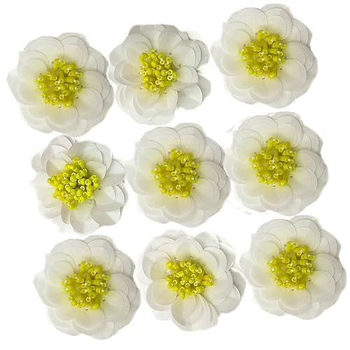 Schöne Perle eingelegte Diamant dreidimensionale Blume Pailletten Insekt Biene Kleidung Dekoration DIY und andere Patch Aufkleber (Weiß Gelb) von yinqinUSP
