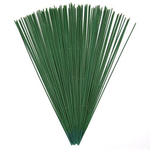 100 Stück Blumendraht, 36 cm 22 Gauge Blumenstieldraht, 2 mm Durchmesser, Blumendraht-Stiele, dunkelgrüner Blumendraht für DIY Handwerk Blumenstrauß Stiel Verpackung künstliche Blumen 100 Stück Blumendraht, 36 cm 22 Gauge Blumenstieldraht, 2 mm Durchmesser, Blumendraht-Stiele, dunkelgrüner Blumendraht für DIY Handwerk Blumenstrauß Stiel Verpackung künstliche Blumen von Yitexin