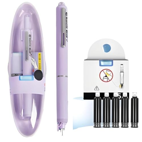 ykgsdkl Füllfederhalter einziehbar: 0,38 mm, blaue und schwarze Tinte, transparenter Schaft, inklusive 5 nachfüllbaren Tinten, Smooth Writing No Leaking, Geschenk für Kinder und Erwachsener ykgsdkl Füllfederhalter einziehbar: 0,38 mm, blaue und schwarze Tinte, transparenter Schaft, inklusive 5 nachfüllbaren Tinten, Smooth Writing No Leaking, Geschenk für Kinder und Erwachsener von ykgsdkl