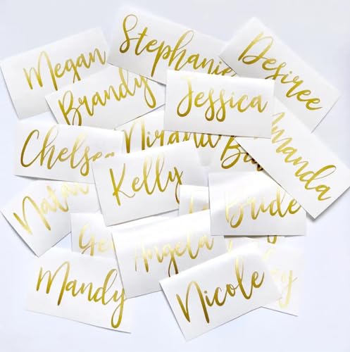 Benutzerdefinierte Namensaufkleber Personalisiert,Personalisierte Name Vinyl Aufkleber Schriftzug für Glas,Benutzerdefinierte Vinyl-Aufkleber für Wände (2 Stück,10x3cm) von yky