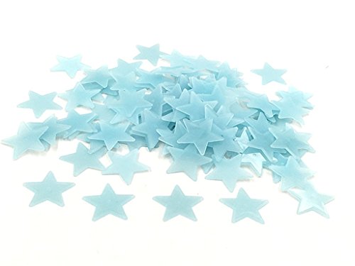 200 Stück Blaue Leuchtsterne - Selbstklebende Aufkleber für Wand und Decke, Leuchten im Dunkeln, Perfekt für Kinderzimmer von ymai