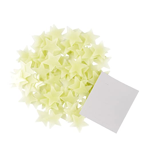 200 Stück Gelbe Leuchtsterne - Selbstklebende Fluoreszierende Sterne Aufkleber für Wand und Decke, Leuchten im Dunkeln, Perfekt für Kinderzimmer und Schlafzimmer Dekoration von ymai