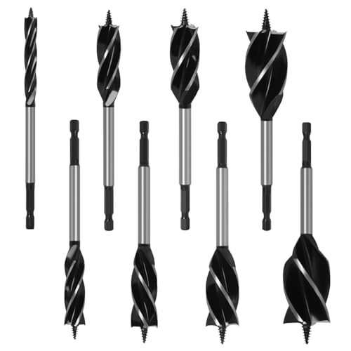 8 Stücke Holzbohrer Set, Spiralbohrer Schnellschnitt aus Kohlenstoffstahl Holzbearbeitungsbohrer, Zubehör für Elektrowerkzeuge, 10 mm/16 mm/18 mm/20 mm/22 mm/25 mm/32 mm/35 mm (Durchschnittsgröße) 8 Stücke Holzbohrer Set, Spiralbohrer Schnellschnitt aus Kohlenstoffstahl Holzbearbeitungsbohrer, Zubehör für Elektrowerkzeuge, 10 mm/16 mm/18 mm/20 mm/22 mm/25 mm/32 mm/35 mm (Durchschnittsgröße) von yoivkgo