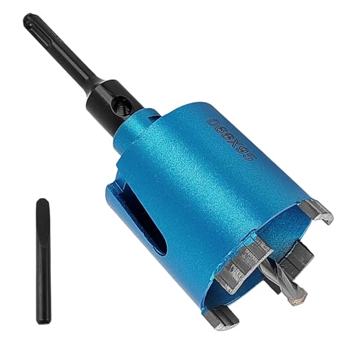 Bohrkrone Steckdose, Robust und Einfach zu Bedienen, Bohrkrone 68mm, Breites Anwendungsspektrum, Dosenbohrer, für Mauerwerk, Kalksandstein, Ziegel, Stein (Blau) von yoivkgo