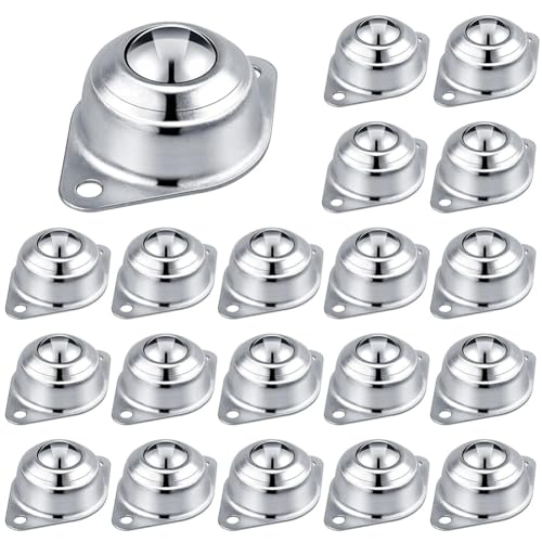 yomoe Förderrollen, 1-Stützrollenlager, 20 Stück Rollenkugeln für Sanfte 360-Grad-Drehung, Pickup-Ladefläche yomoe Förderrollen, 1-Stützrollenlager, 20 Stück Rollenkugeln für Sanfte 360-Grad-Drehung, Pickup-Ladefläche von yomoe