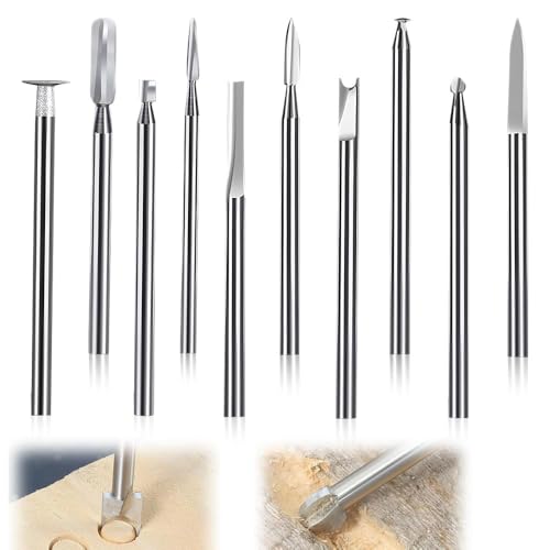 yotutun 10 Stück Hartmetall Frässtifte Set Hartmetallfräser Hartmetall Rotationsfräser Holzschnitzwerkzeug Holzfräser 3mm Schaft für DIY-Holzbearbeitung Schnitzen Gravieren Bohren yotutun 10 Stück Hartmetall Frässtifte Set Hartmetallfräser Hartmetall Rotationsfräser Holzschnitzwerkzeug Holzfräser 3mm Schaft für DIY-Holzbearbeitung Schnitzen Gravieren Bohren von yotutun