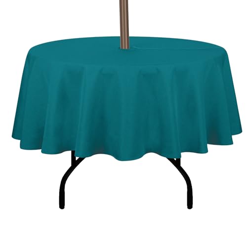 youngseahome Outdoor-Tischdecke, knitterfrei, schmutzabweisend, wasserdicht, Polyesterstoff, Tischdecke mit Reißverschluss, Schirmloch für Picknick/Party/Abendessen/Terrasse, Garten, 152,4 cm (60 Zoll youngseahome Outdoor-Tischdecke, knitterfrei, schmutzabweisend, wasserdicht, Polyesterstoff, Tischdecke mit Reißverschluss, Schirmloch für Picknick/Party/Abendessen/Terrasse, Garten, 152,4 cm (60 Zoll von youngseahome