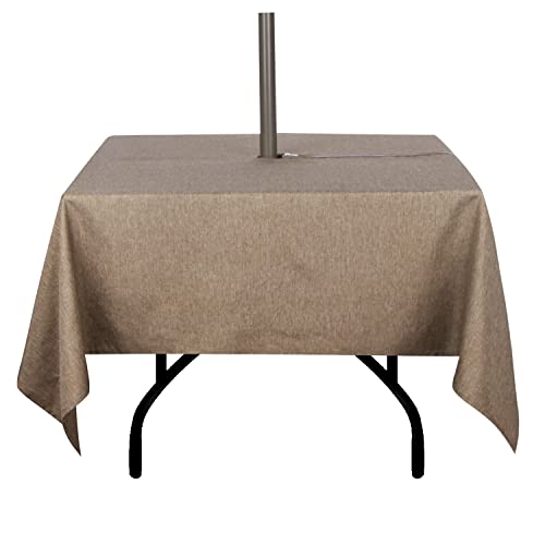 youngseahome Outdoor-Tischdecke, knitterfrei, schmutzabweisend, wasserdicht, Polyesterstoff, Tischdecke mit Reißverschluss, Schirmloch für Picknick/Party/Abendessen/Terrasse, Garten, 152,4 x 152,4 cm youngseahome Outdoor-Tischdecke, knitterfrei, schmutzabweisend, wasserdicht, Polyesterstoff, Tischdecke mit Reißverschluss, Schirmloch für Picknick/Party/Abendessen/Terrasse, Garten, 152,4 x 152,4 cm von youngseahome