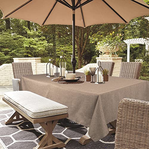 youngseahome Outdoor-Tischdecke, knitterfrei, schmutzabweisend, wasserdicht, Polyesterstoff, Tischdecke mit Reißverschluss, Schirmloch für Picknick/Party/Abendessen/Terrasse, Garten, 152,4 x 213,3 cm youngseahome Outdoor-Tischdecke, knitterfrei, schmutzabweisend, wasserdicht, Polyesterstoff, Tischdecke mit Reißverschluss, Schirmloch für Picknick/Party/Abendessen/Terrasse, Garten, 152,4 x 213,3 cm von youngseahome