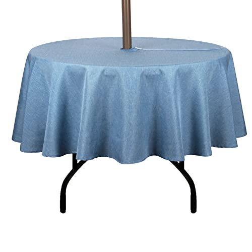 youngseahome Outdoor-Tischdecke, knitterfrei, schmutzabweisend, wasserdicht, Polyesterstoff, Tischdecke mit Reißverschluss, Schirmloch für Picknick/Party/Abendessen/Terrasse, Garten, 177,8 cm (70 Zoll youngseahome Outdoor-Tischdecke, knitterfrei, schmutzabweisend, wasserdicht, Polyesterstoff, Tischdecke mit Reißverschluss, Schirmloch für Picknick/Party/Abendessen/Terrasse, Garten, 177,8 cm (70 Zoll von youngseahome