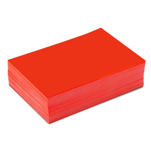 150 Beschriftungsetiketten in Leucht-Rot I 10 x 7 cm I dv_670 von younikat