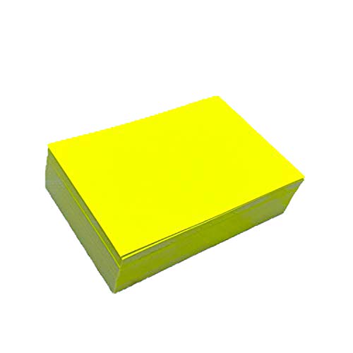 150 Beschriftungsetiketten in Neon-Gelb I 10 x 7 cm groß I Neon-Etiketten aus Papier zum Beschriften I universal I dv_839 von younikat