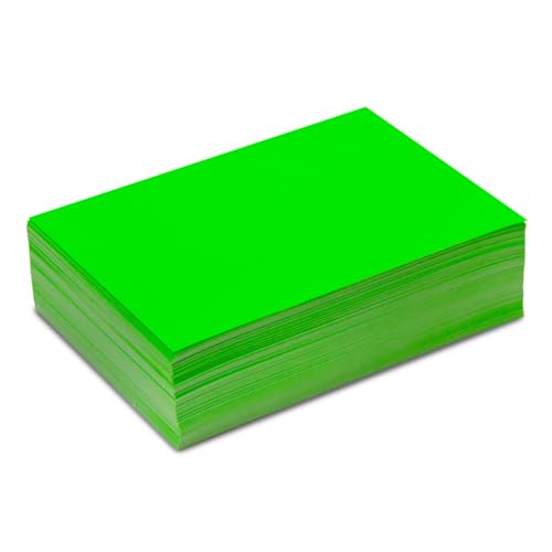 younikat Etiketten neon grün 10 x 7 cm I 150 Blatt aus Papier I selbstklebend Aufkleber zum beschriften einzeln I Umzug Beschriftungsetiketten I dv398 von younikat