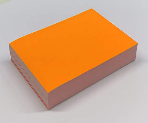 150 Beschriftungsetiketten in neon-orange I 10 x 7 cm groß I Neon-Etiketten aus Papier zum Beschriften I universal I dv_730 von younikat