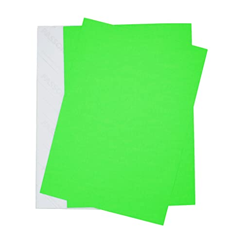 25 Beschriftungsetiketten in Neon-Grün I DIN A4 groß I Neon-Etiketten aus Papier zum Beschriften und bekleben I vielseitige universal-Aufkleber I dv_1013 von younikat