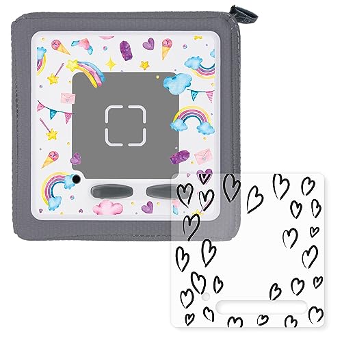 younikat 2er-Set Schutzfolie Schutzcover für Toniebox passgenau geschnitten Selbstklebende Folie Herzen und Regenbogen Motive kreatives Zubehör für Kinder - dv1173 younikat 2er-Set Schutzfolie Schutzcover für Toniebox passgenau geschnitten Selbstklebende Folie Herzen und Regenbogen Motive kreatives Zubehör für Kinder - dv1173 von younikat