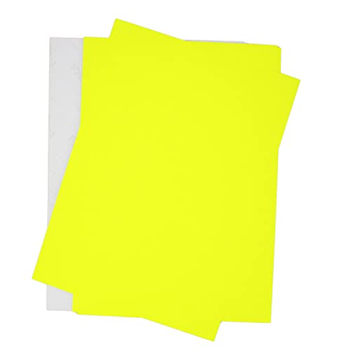 50 Beschriftungsetiketten in Neon-Gelb I DIN A5 groß I Neon-Etiketten aus Papier zum Beschriften und bekleben I vielseitige universal-Aufkleber I dv_1020 von younikat