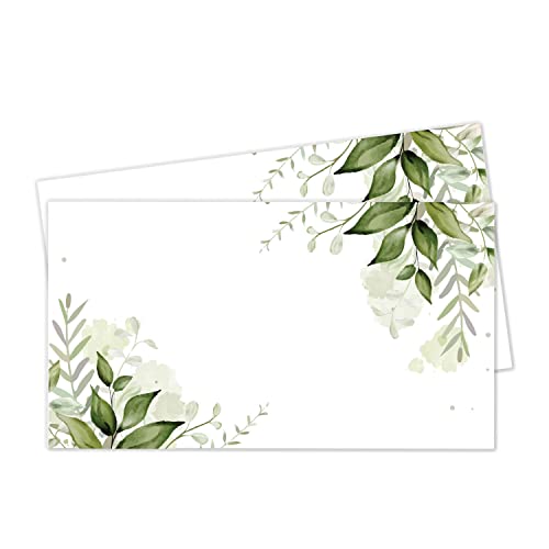 younikat 50er-Set Hochzeits-Tischkarten I Platzkarte I Namenskarten I Blumen-Eukalyptus Motiv I Visitenkarten-Größe I Blassgrün I für den besonderen Tag I Stilvoll I Hochzeit I Geschenk I dv1096 younikat 50er-Set Hochzeits-Tischkarten I Platzkarte I Namenskarten I Blumen-Eukalyptus Motiv I Visitenkarten-Größe I Blassgrün I für den besonderen Tag I Stilvoll I Hochzeit I Geschenk I dv1096 von younikat