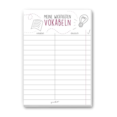 younikat 1 Notizblock Vokabeltrainer I dv204 I DIN A 5 I Vokabelheft gebunden universal für Grundschule Abitur Realschule younikat 1 Notizblock Vokabeltrainer I dv204 I DIN A 5 I Vokabelheft gebunden universal für Grundschule Abitur Realschule von younikat