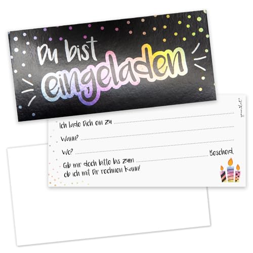 younikat 15 Einladungskarten Silber Glanz mit Umschlägen zum Ausfüllen I Geburtstag Kindergeburtstag Mädchen Jungs Jugendweihe I bunt edel chic I dv1360 younikat 15 Einladungskarten Silber Glanz mit Umschlägen zum Ausfüllen I Geburtstag Kindergeburtstag Mädchen Jungs Jugendweihe I bunt edel chic I dv1360 von younikat