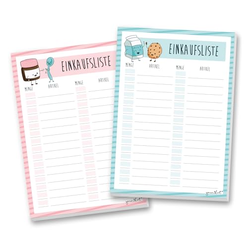 younikat 2 Notizblöcke Einkaufsliste I DIN A6 50 Blatt I Einkaufsblöcke Set für die Küche Handtasche Auto I Organizer aus Papier zum Abreißen I dv142 younikat 2 Notizblöcke Einkaufsliste I DIN A6 50 Blatt I Einkaufsblöcke Set für die Küche Handtasche Auto I Organizer aus Papier zum Abreißen I dv142 von younikat