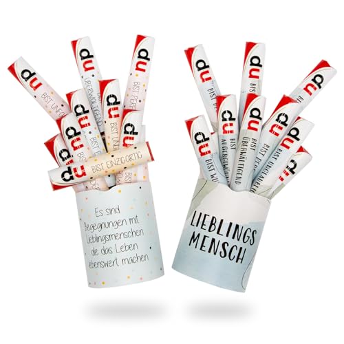 younikat 26 Aufkleber Motivation für den Lieblingsmensch passend für Zwei Duplo Pralinen Packungen I selbstklebend I dv1445 younikat 26 Aufkleber Motivation für den Lieblingsmensch passend für Zwei Duplo Pralinen Packungen I selbstklebend I dv1445 von younikat