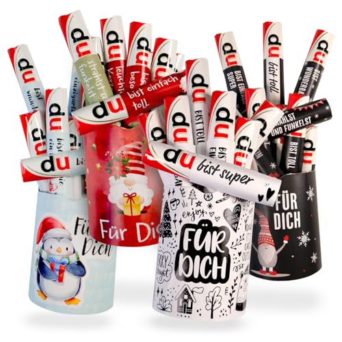 younikat 4X Aufkleber-Set Weihnachten -Für Dich- passend für Vier Duplo Pralinen Packungen I selbstklebend I zum Verschenken I dv1521 younikat 4X Aufkleber-Set Weihnachten -Für Dich- passend für Vier Duplo Pralinen Packungen I selbstklebend I zum Verschenken I dv1521 von younikat