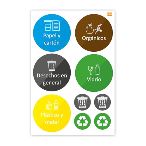 younikat 9 runde Mülleimer-Aufkleber spanisch zur Mülltrennung I Abfall Recycling I Sticker-Set I you0009 younikat 9 runde Mülleimer-Aufkleber spanisch zur Mülltrennung I Abfall Recycling I Sticker-Set I you0009 von younikat